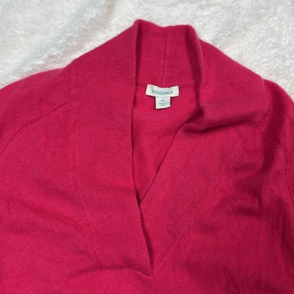 Sundance Pink Cowl Neck Sweater 100% cashmere - Picture 2 of 4